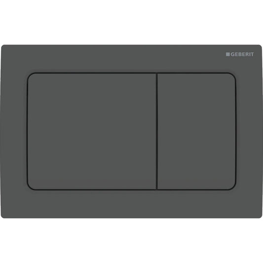 GEBERIT 115.055.14.1 ALPHA30 DUAL FLUSH ACTUATOR PLATE MATT BLACK