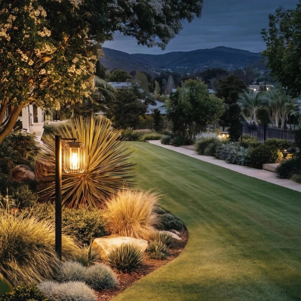 Koda Black Outdoor Bollard
