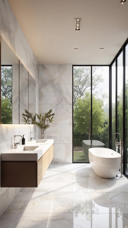 Minas Grey Polished Porcelain 600x1200 1st Grade Floor & Wall Tiles