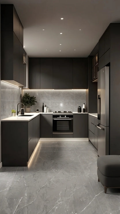 Novel Grey Polished Porcelain 600x1200 1st Grade Floor & Wall Tiles