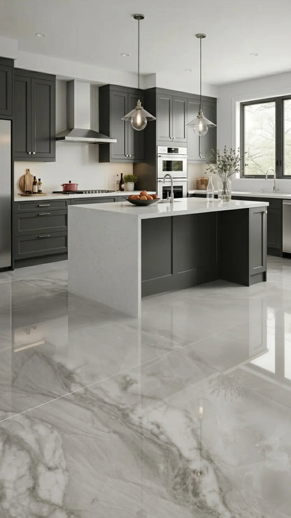 Salina Marble Polished Porcelain 600x1200 1st Grade Floor & Wall Tiles