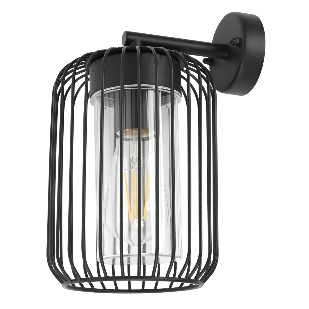 Koda Black Outdoor Wall Light
