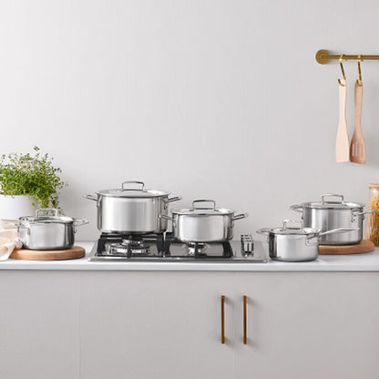 Le Creuset 3-ply Stainless Steel 5-piece Cookware Set
