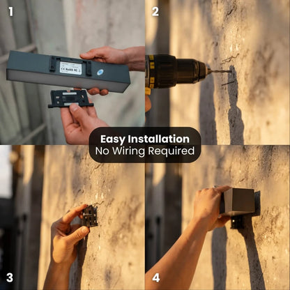 Litehouse Solar Wall Light with Motion Sensor - Charcoal