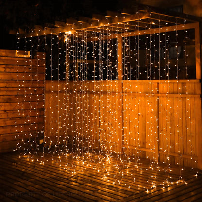 Litehouse LED Curtain Fairy Lights Warm White - Plug-In