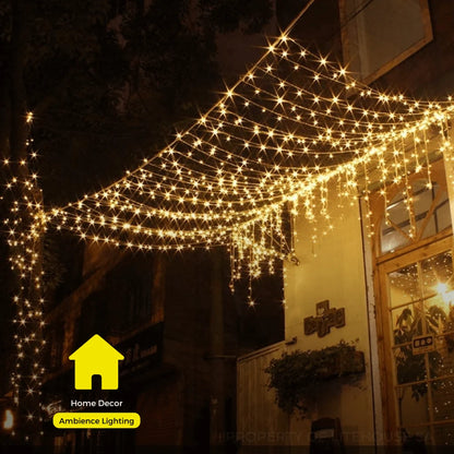 Litehouse LED Curtain Fairy Lights Warm White - Plug-In