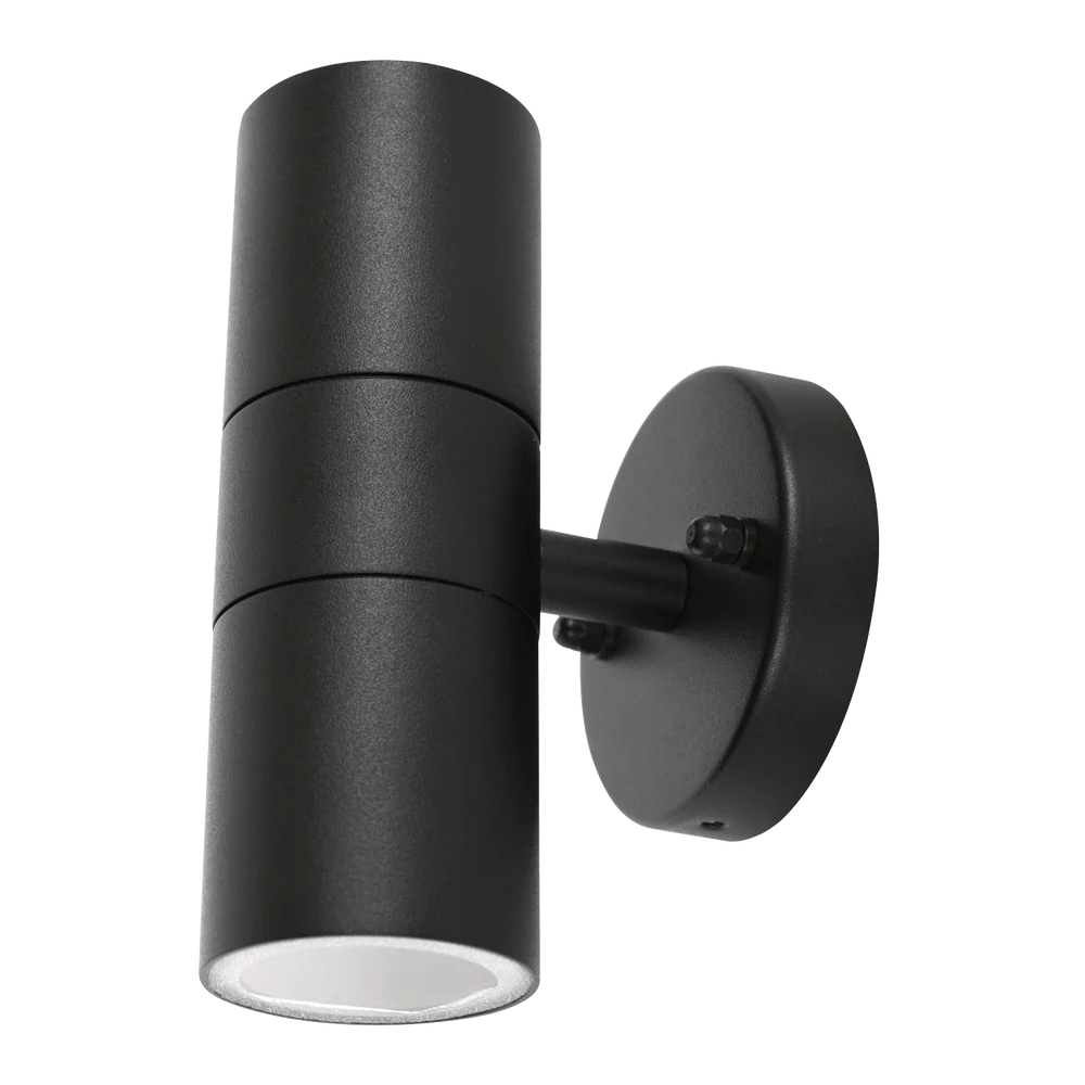 Luma 3 Sand Black Up and Down Facing Outdoor Wall Light