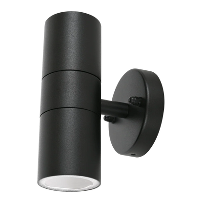 Luma 3 Sand Black Up and Down Facing Outdoor Wall Light