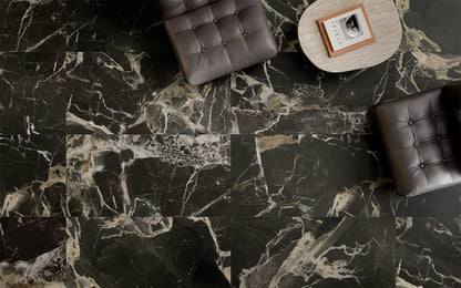 Marmo E Pietra Black Gold Matt Slab 1200x2800mm