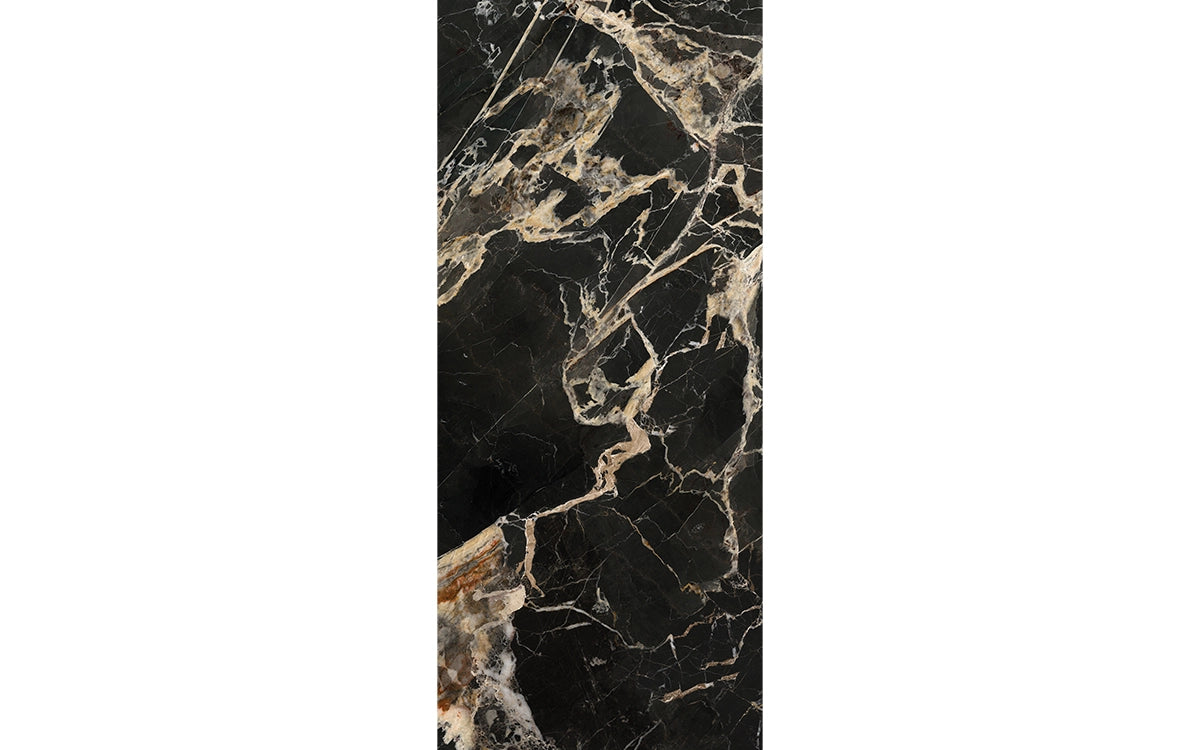 Marmo E Pietra Black Gold Matt Slab 1200x2800mm