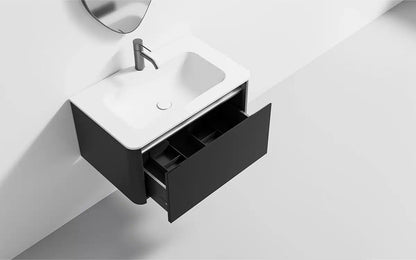 Mosaico Vero Midnight Black Vanity 800x420x500mm