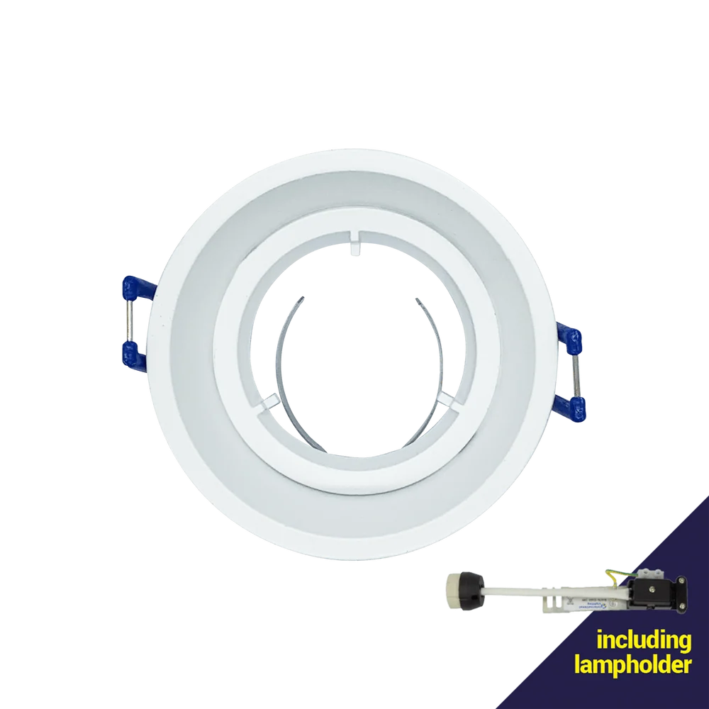 Matte White 220V Anti-Glare Downlight with 72mm Cut Out