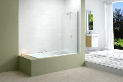 Aquatec Bath Screen Single 850-875 (6mm Glass)