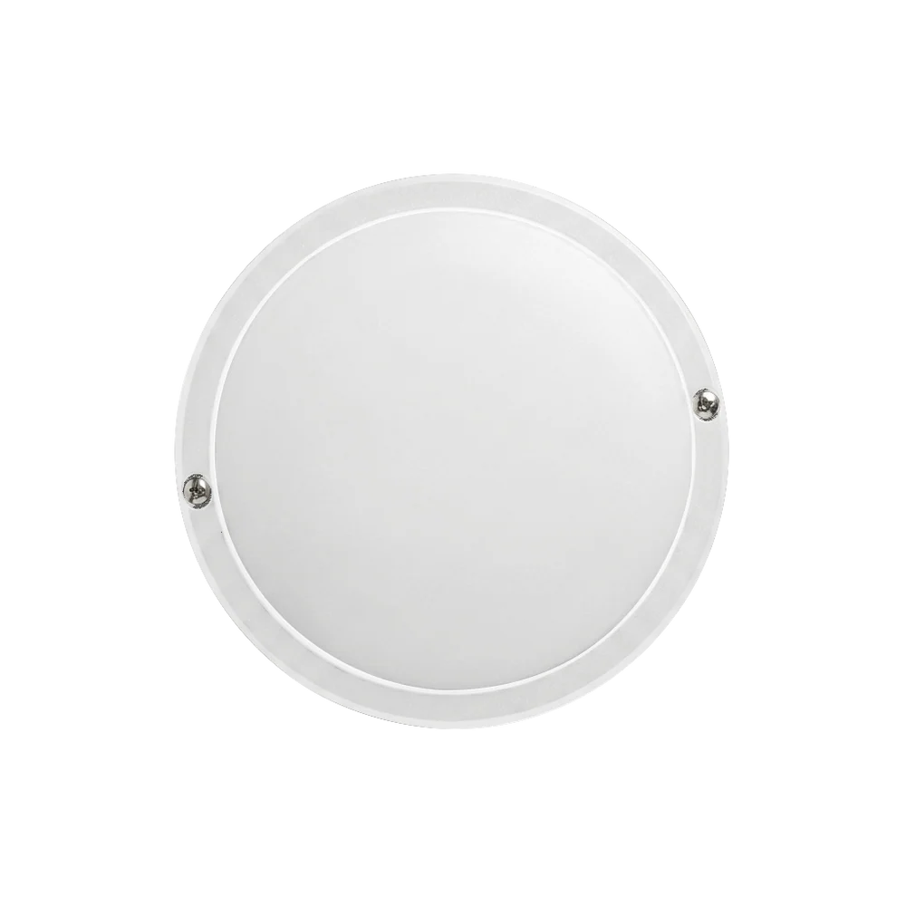 Round White 15W Daylight Outdoor LED Bulkhead