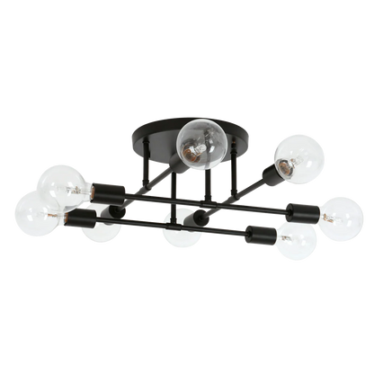 Olivia Black 8 Light Ceiling Light