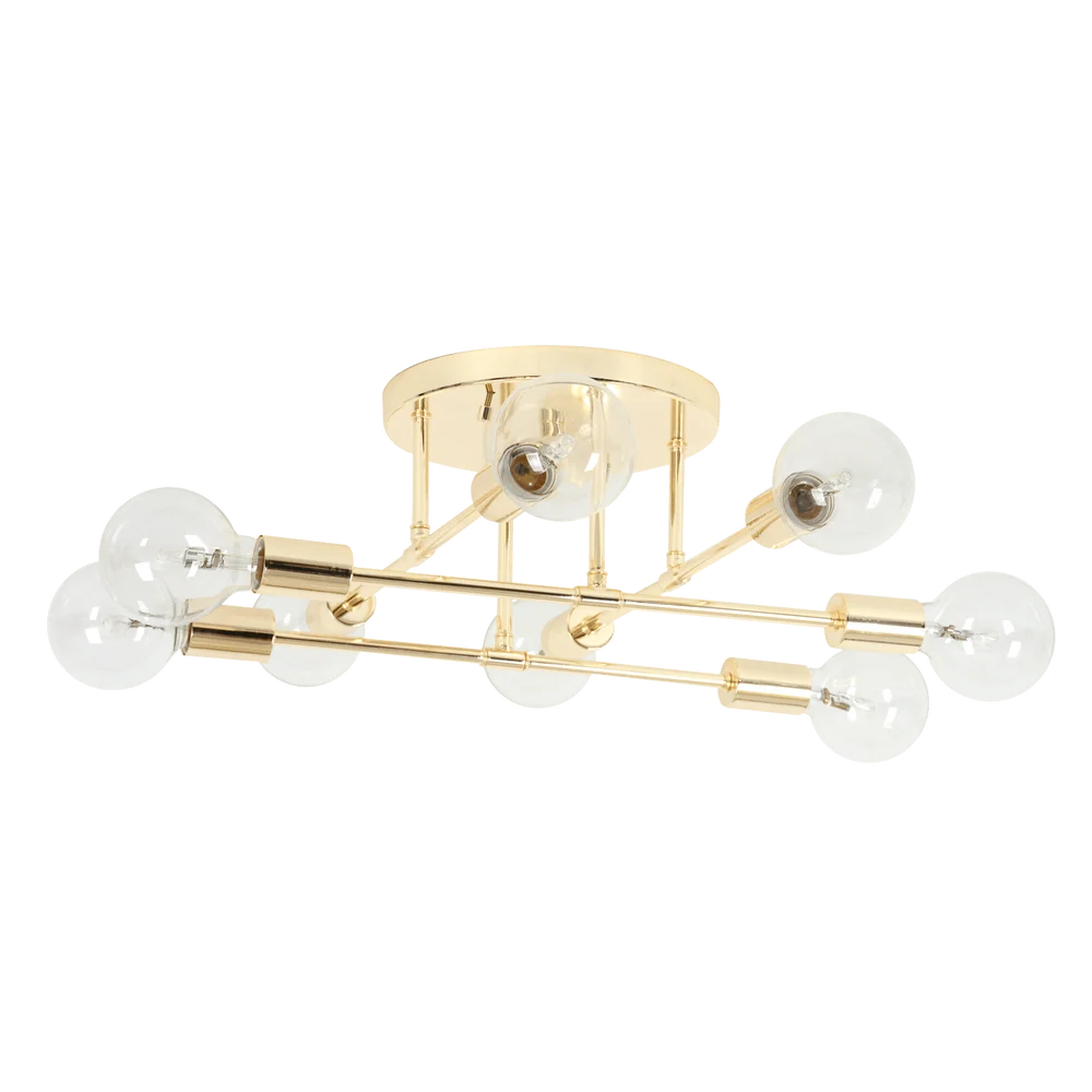 Olivia Champagne Gold 8 Light Ceiling Light