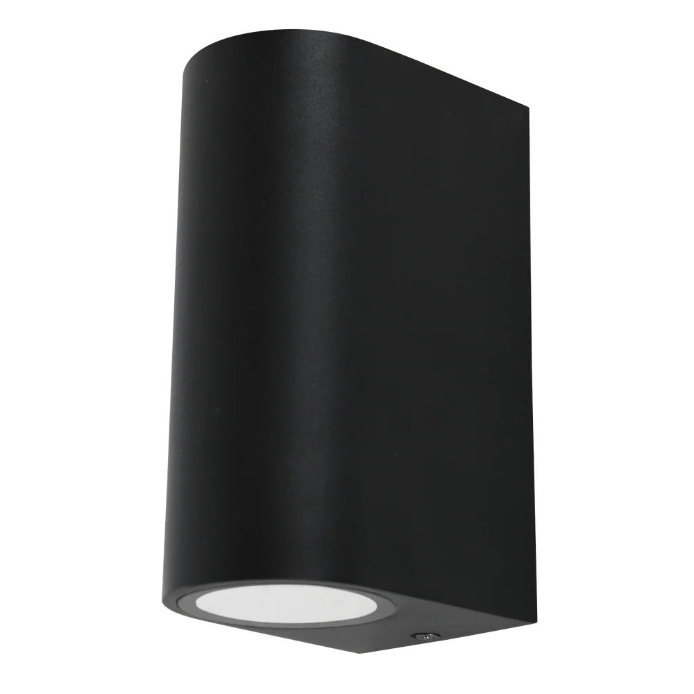 Orb Black Up and Down Outdoor Wall Light
