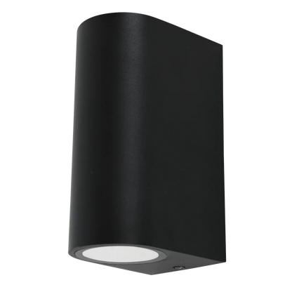 Orb Black Up and Down Outdoor Wall Light