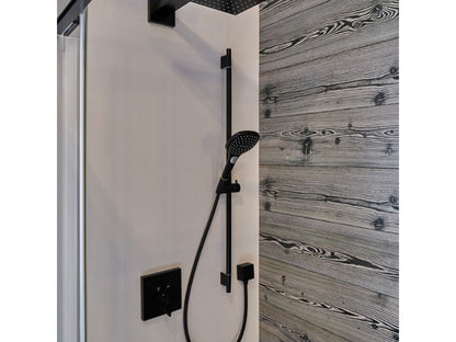 Hansgrohe ceiling connector s 300mm brushed black chrome