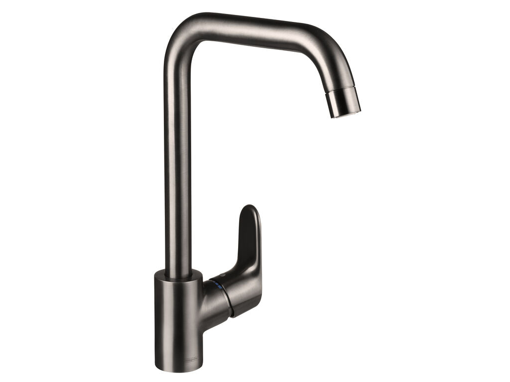Hansgrohe decor km 260 swivel spout brushed black chrome