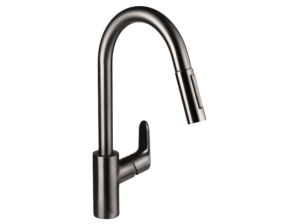 Hansgrohe Decor km 240 pull-out brushed black chrome