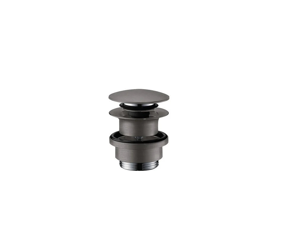 Hansgrohe basin waste push open brushed black chrome