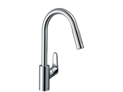 Hansgrohe decor kitchen mixer with pull-out spray 2jet chrome