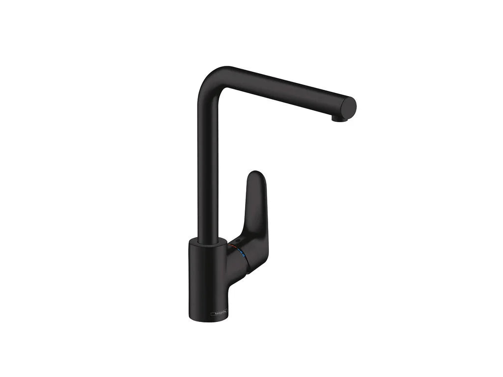Hansgrohe decor kitchen mix.280 swivel spout matt black