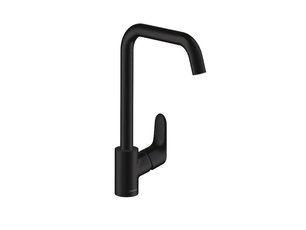 Hansgrohe decor kitchen mix. 260 swivel spout matt black