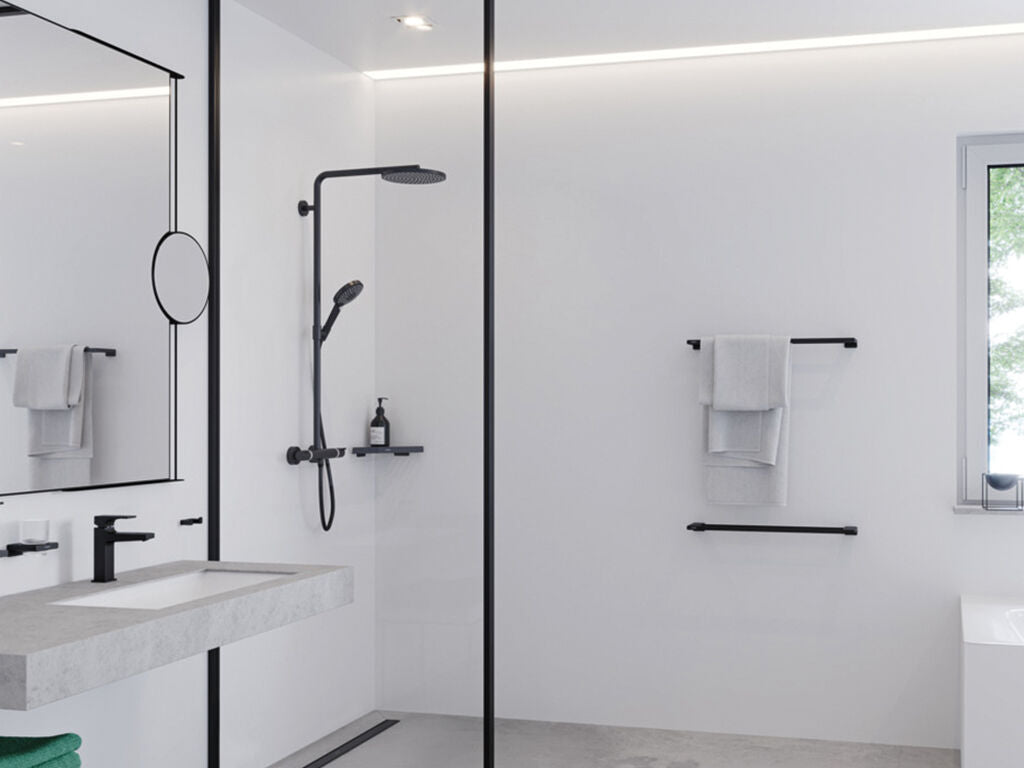 Hansgrohe rd select s 240 1j powderrain shp matt black