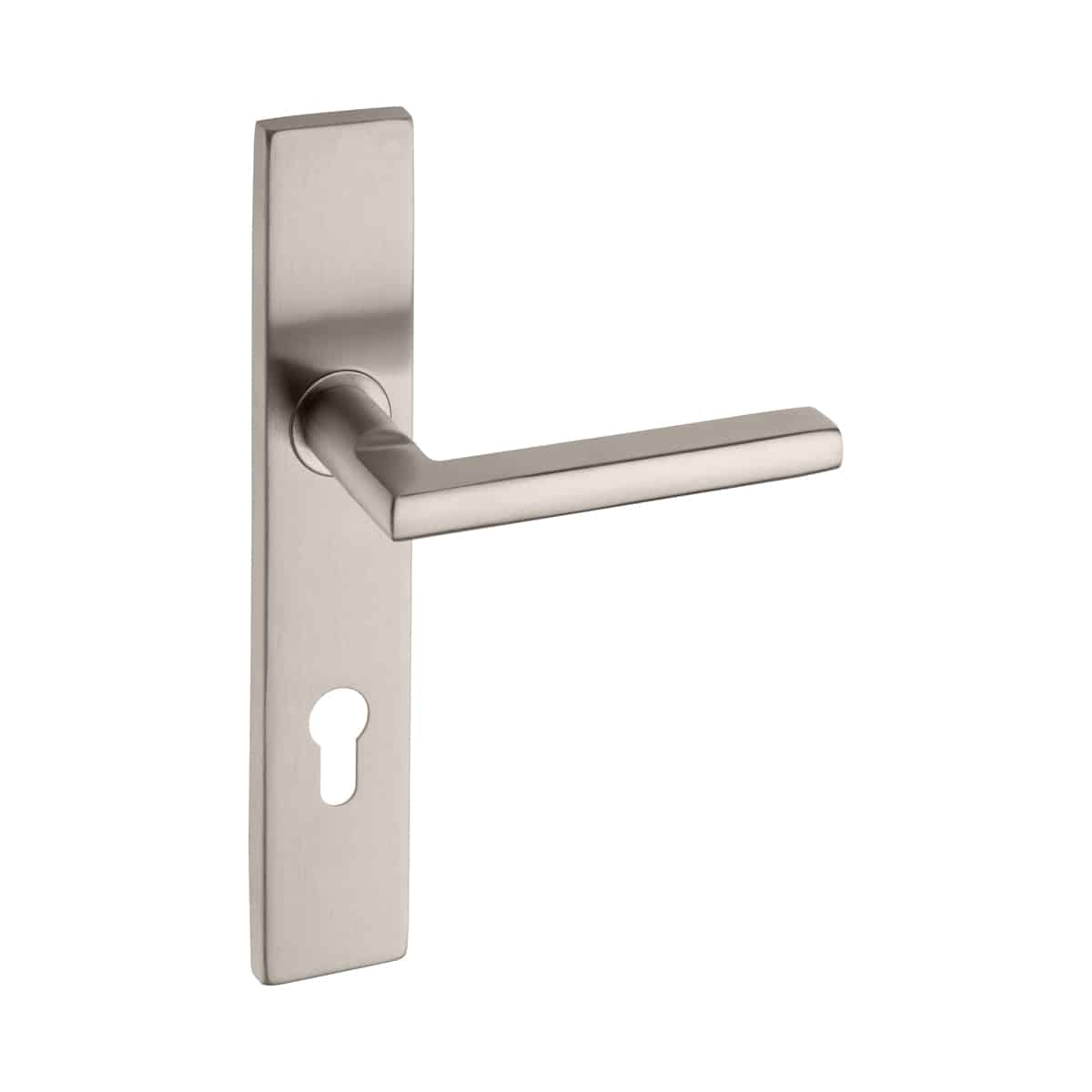 QS Lever Handle Pello ON Plate 40x225mm Cyl Pair