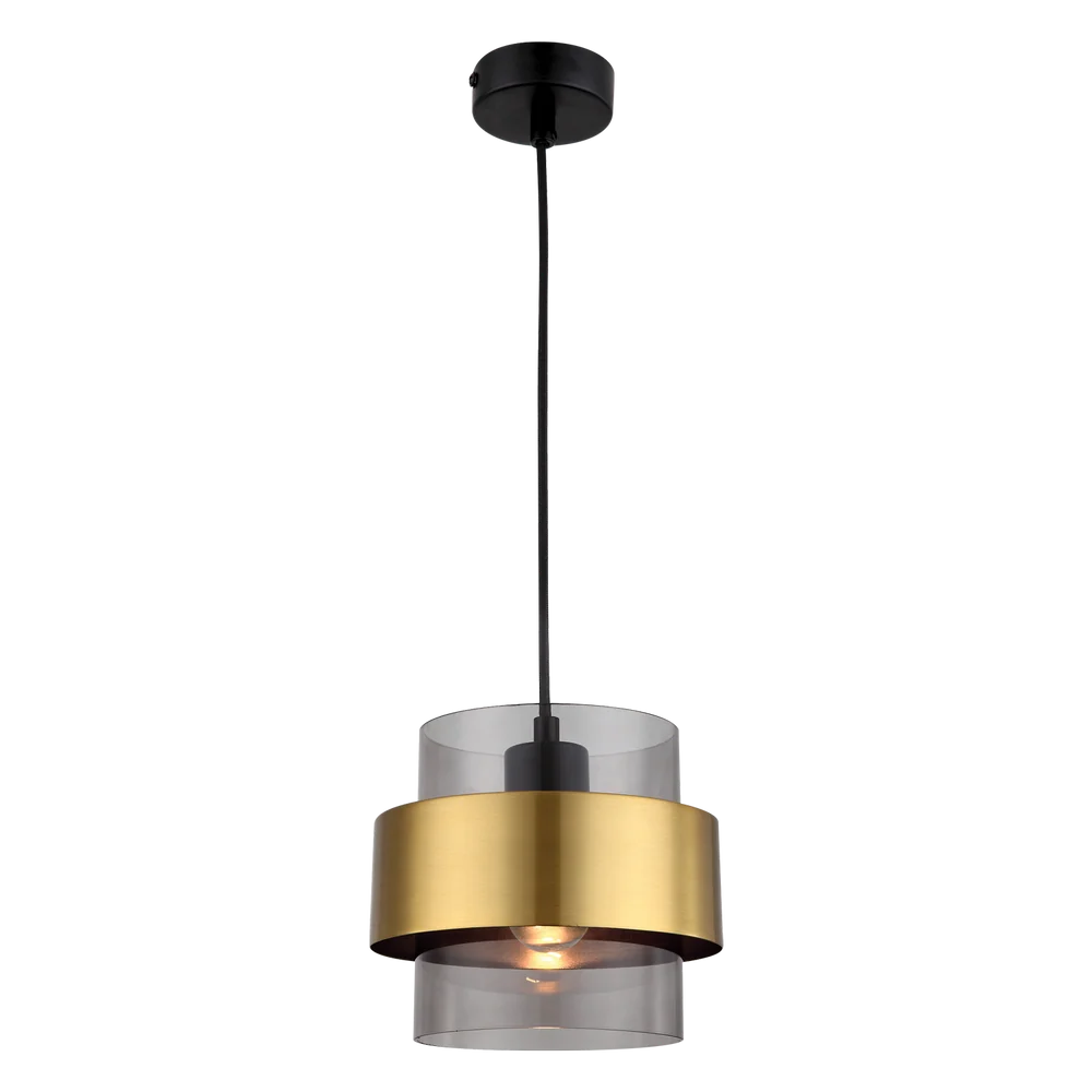 Pen856 Gold Pendant with Glass