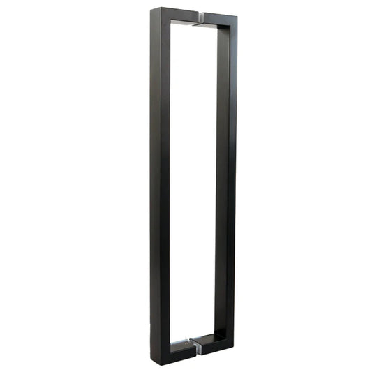 QS Pull Handle Oblong 40x20x600x620mm Black