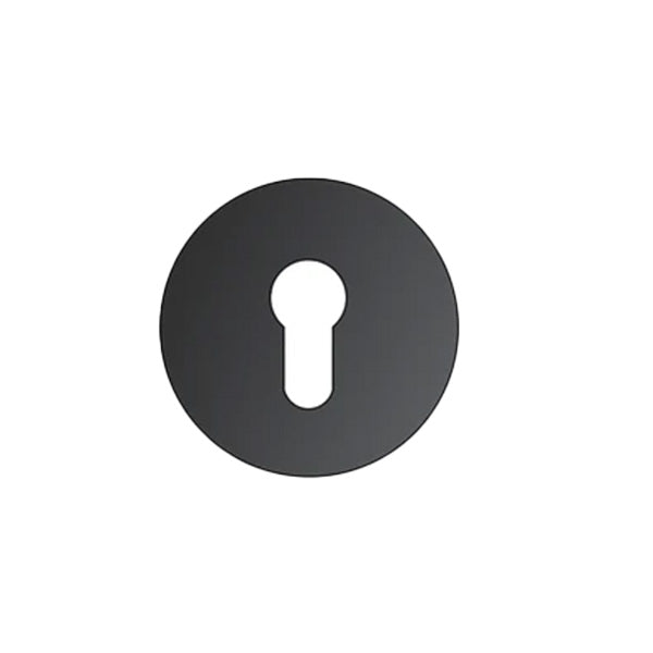 QS Escutcheon Cylinder Only per Pair Matt Black