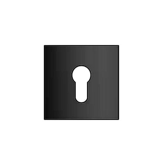 QS Escutheon Cylinder Square Only per Pair MB