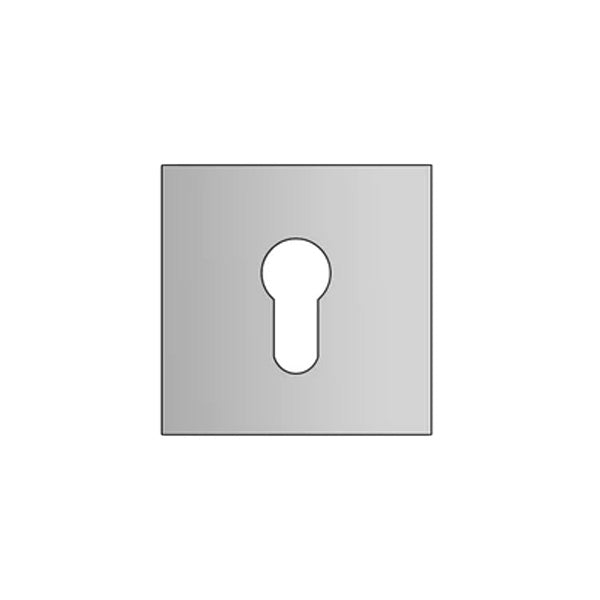 QS Escutcheon Cylinder Square Only per Pair
