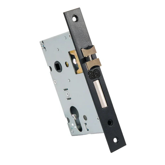 QS Lock Cylinder Latch & Dead Bolt Black