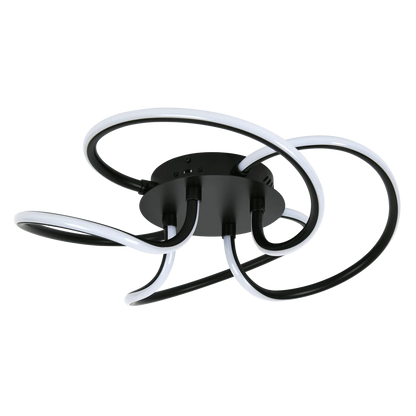 Raya Black 60W CCT LED Ceiling Light