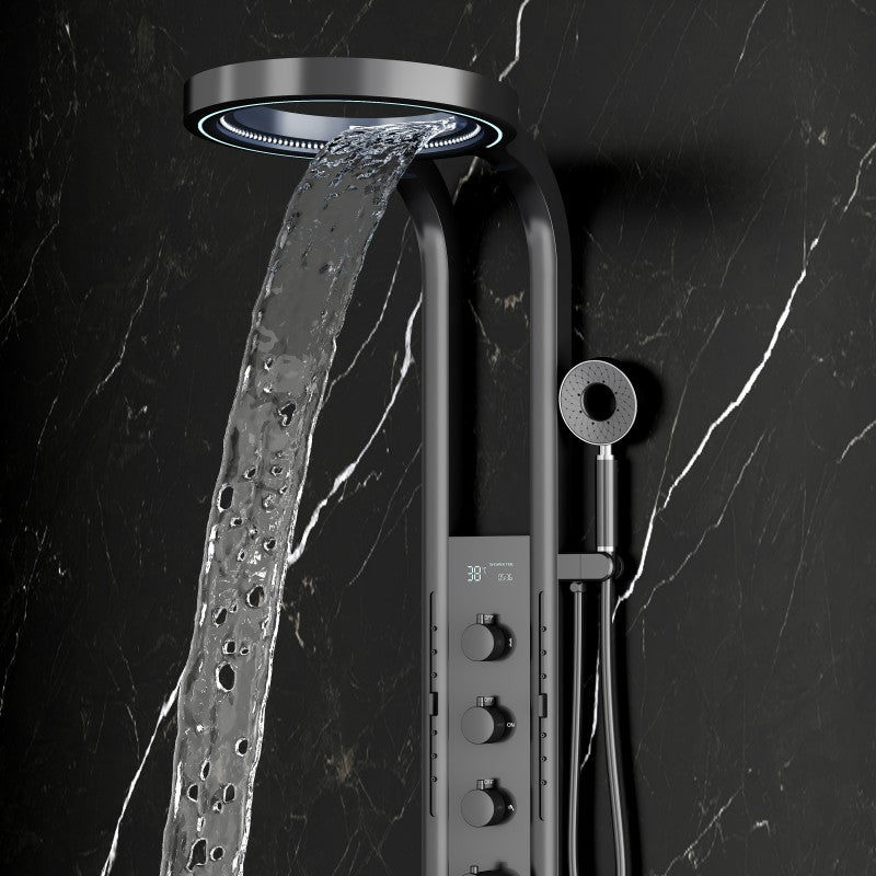 Aflo Shower Panel Mary J Gun Grey (NEW)
