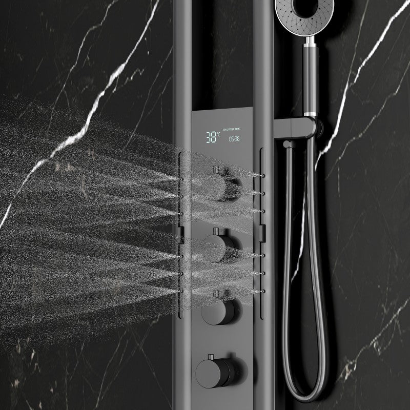 Aflo Shower Panel Mary J Gun Grey (NEW)