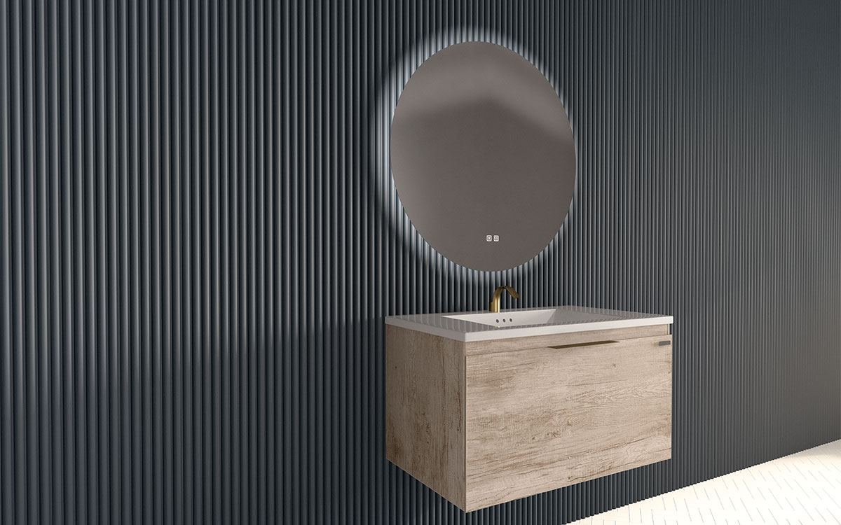 Mosaico Vero Savvy Vanity 800mm Oak