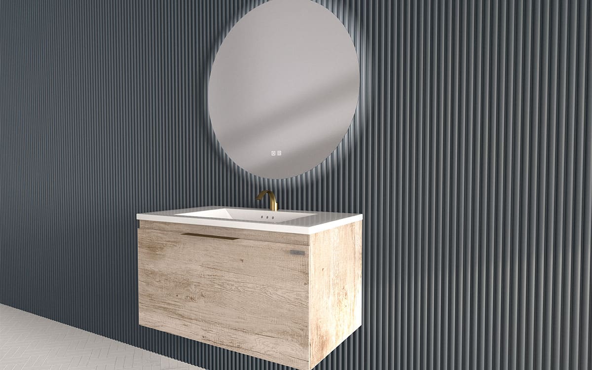 Mosaico Vero Savvy Vanity 800mm Oak