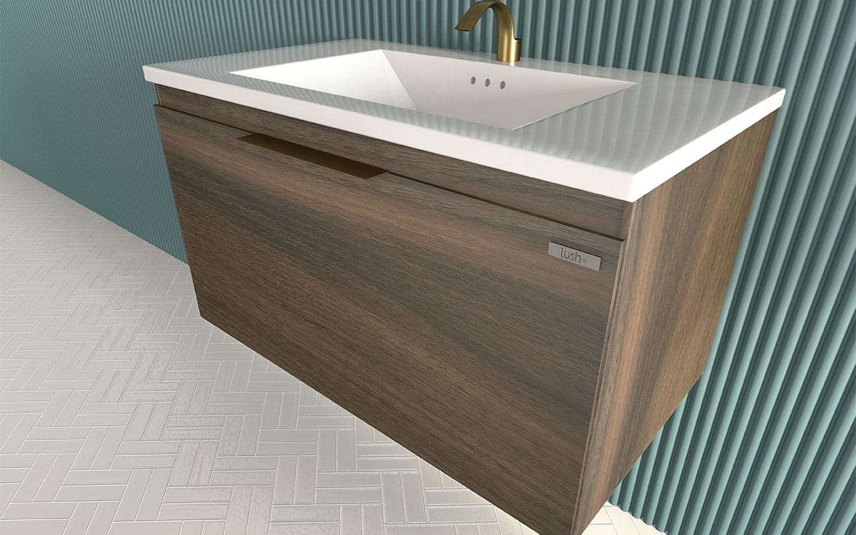 Mosaico Vero Savvy Vanity 800mm Walnut