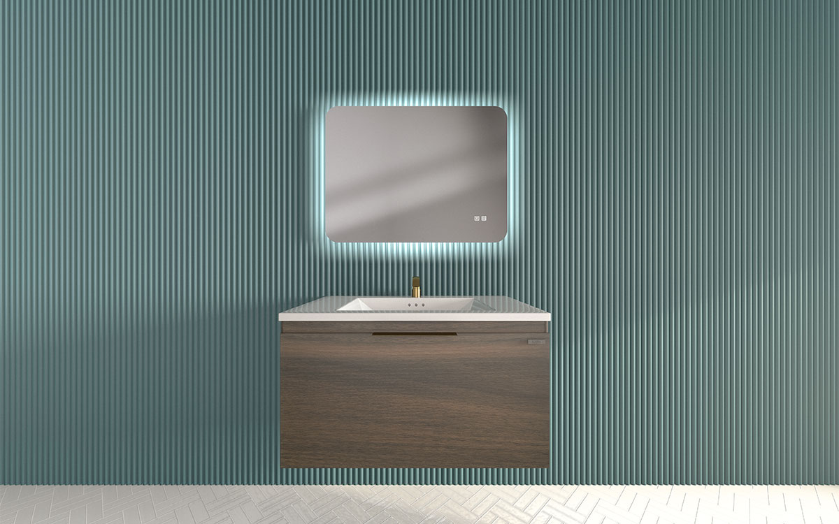 Mosaico Vero Savvy Vanity 800mm Walnut