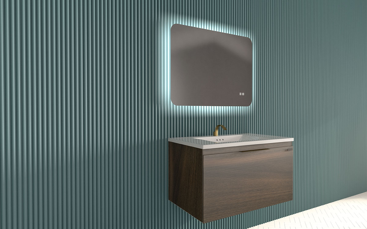 Mosaico Vero Savvy Vanity 800mm Walnut