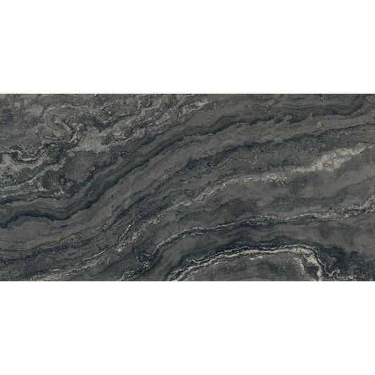 60x120 Matt Travertino Nero Porcelain Carving