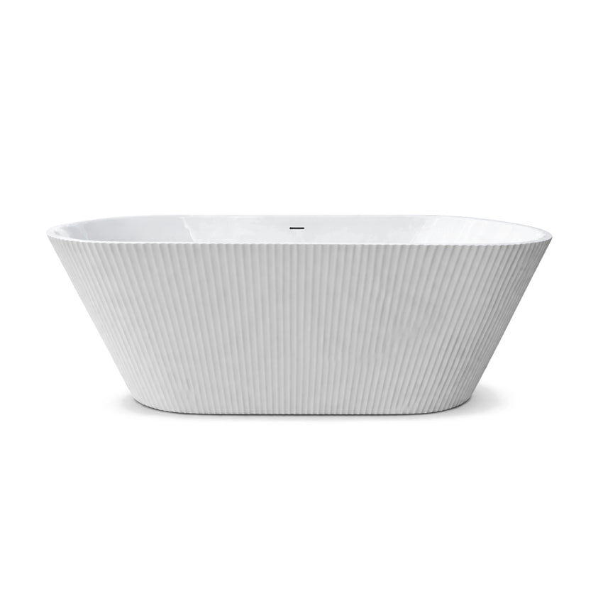 Flavio Bath 1700x750 F/s Arabella Fluted With Overflow