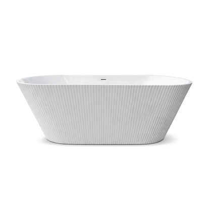 Flavio Bath 1700x750 F/s Arabella Fluted With Overflow