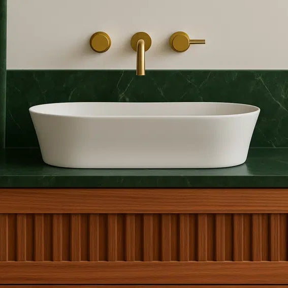 DADOquartz Dado Janet Basin Gloss White 570x360mm