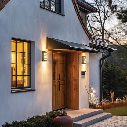 Todd Sanded Black Outdoor Wall Light